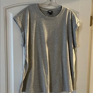 INC International Concepts Women's Sparkling Gray Tee XL